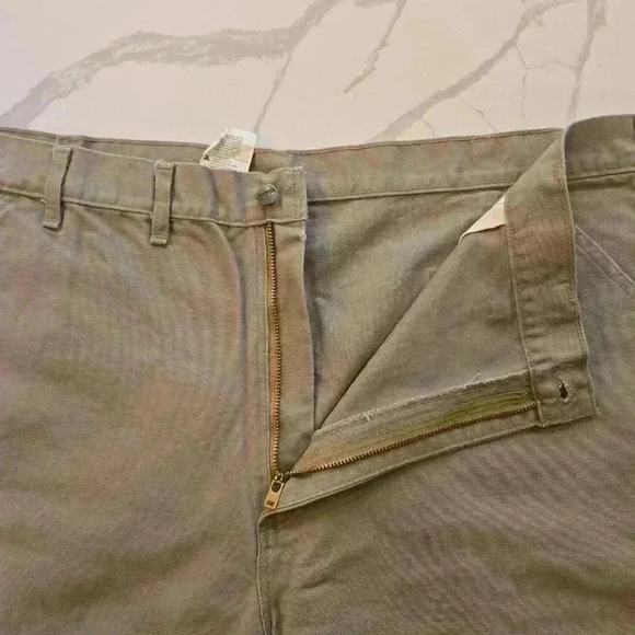 NWT Carhartt Mens Dungaree Fit Single Knee Work Pants Olive Green Size 44W - Picture 7 of 10